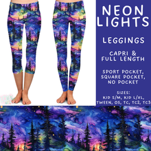 Load image into Gallery viewer, Batch #548 - May Request Run - Closes 6/26 - ETA late August - Neon Lights Full and Capri Length Leggings
