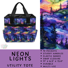 Load image into Gallery viewer, Batch #549 - Utility Tote 2 - Closes 6/29 - ETA late August - Neon Lights Utility Tote

