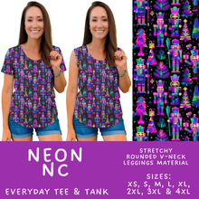 Load image into Gallery viewer, Batch #595 - Christmas Spirit 2 - Closes 10/7 - ETA early Dec - Neon NC Everyday Tank &amp; Tee
