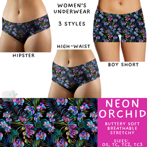 Ready to Ship - Neon Orchid Women's Underwear - High Waist