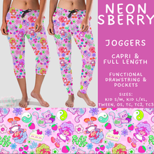 Load image into Gallery viewer, Batch #555 - Cool Characters 7 - Closes 7/13 - ETA mid Sept - Neon SBerry Full and Capri Length Joggers
