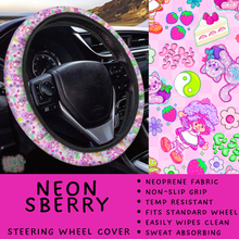 Load image into Gallery viewer, Batch #554 - Car Accessories 3 - Closes 7/10 - ETA early/mid Sept - Neon SBerry Steering Wheel Cover

