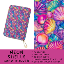 Load image into Gallery viewer, Batch #309 - Card Holders &amp; Mini Backpacks - Closing 3/24 - ETA late May - Neon Shells Card Holder
