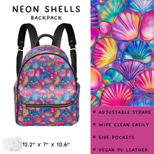 Load image into Gallery viewer, Batch #309 - Card Holders &amp; Mini Backpacks - Closing 3/24 - ETA late May - Neon Shells Mini Backpack
