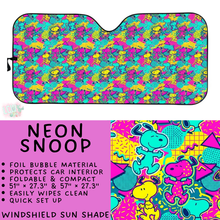 Load image into Gallery viewer, Batch #554 - Car Accessories 3 - Closes 7/10 - ETA early/mid Sept - Neon Snoop Windshield Sun Shade
