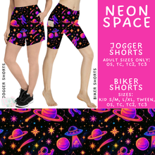 Load image into Gallery viewer, Batch #550 - Fun Run 24 - Closes 7/1 - ETA early Sept - Neon Space Biker &amp; Jogger Shorts
