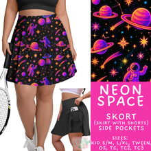 Load image into Gallery viewer, Batch #550 - Fun Run 24 - Closes 7/1 - ETA early Sept - Neon Space Skort
