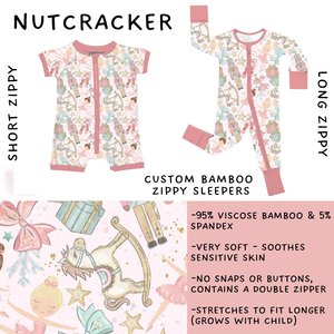 Batch #438 - Little Dreamers Christmas 2 - Closes 10/29 - ETA early Dec - Nutcracker Short and Long Zippy Sleeper