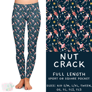 Ready to Ship - Nut Crack Full Length Leggings - Sport Pocket TC