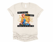 Load image into Gallery viewer, Wholesale No Need to Repeat Graphic Tee - Sand

