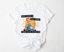 Load image into Gallery viewer, Wholesale No Need to Repeat Graphic Tee - White
