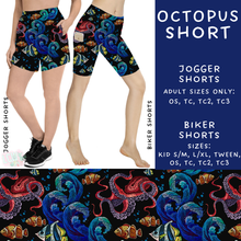 Load image into Gallery viewer, Batch #307 - Sea Life - Closes 3/20 - ETA mid May - Octopus Biker &amp; Jogger Shorts
