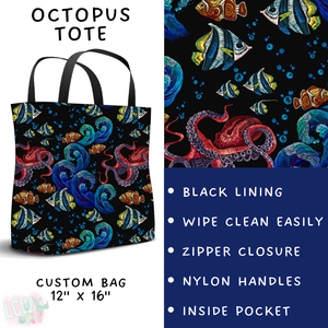 Batch #307 - Sea Life - Closes 3/20 - ETA mid May - Octopus Tote