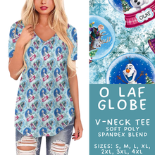 Load image into Gallery viewer, Batch #432 - Winter Globes - Closes 10/17 - ETA early December - O Laf Globe V-Neck Tee
