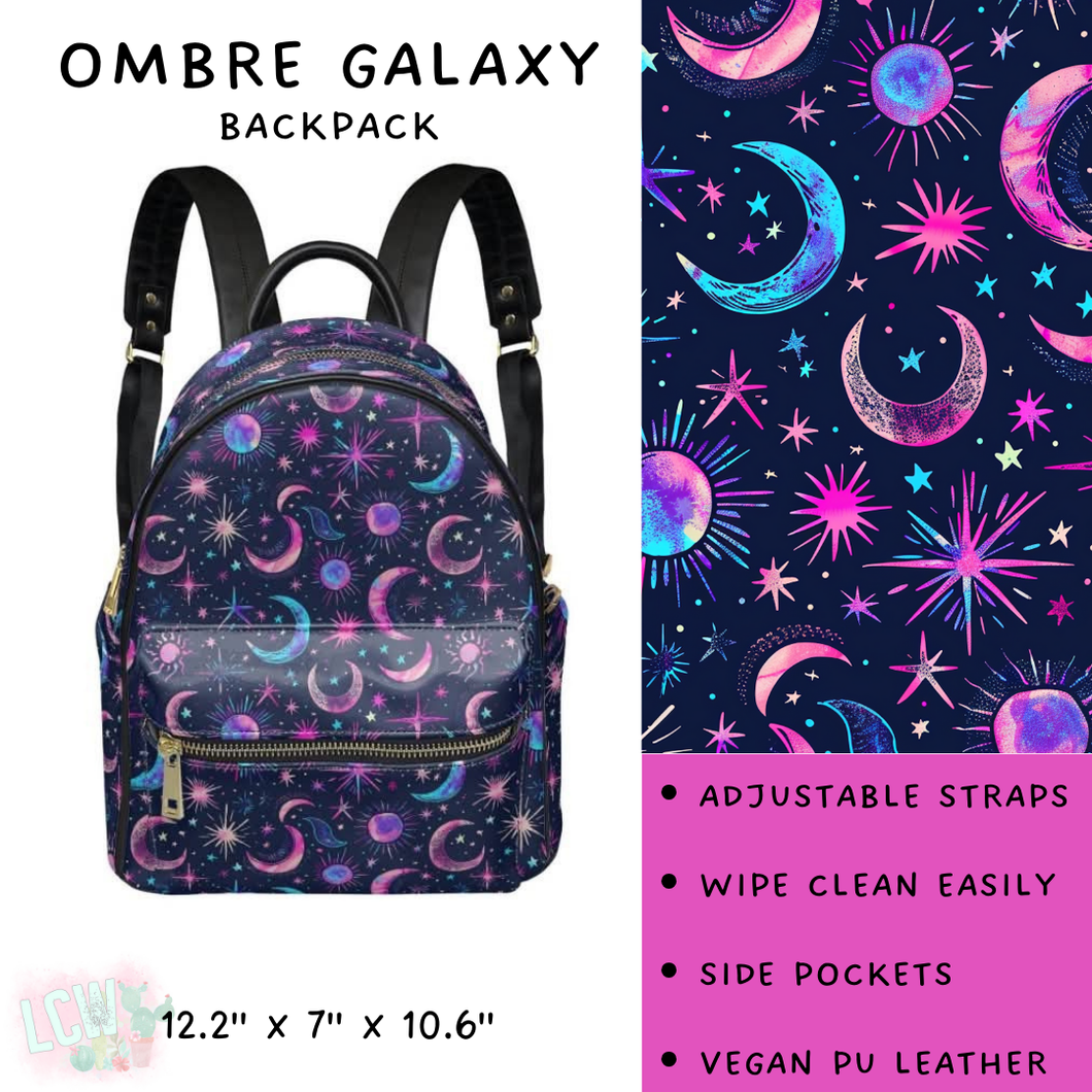 Batch #309 - Card Holders & Mini Backpacks - Closing 3/24 - ETA late May - Ombre Galaxy Mini Backpack