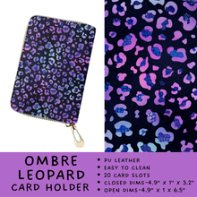 Load image into Gallery viewer, Batch #309 - Card Holders &amp; Mini Backpacks - Closing 3/24 - ETA late May - Ombre Leopard Card Holder
