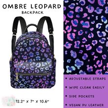 Load image into Gallery viewer, Batch #309 - Card Holders &amp; Mini Backpacks - Closing 3/24 - ETA late May - Ombre Leopard Mini Backpack
