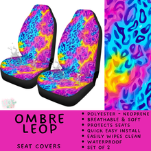 Load image into Gallery viewer, Batch #554 - Car Accessories 3 - Closes 7/10 - ETA early/mid Sept - Ombre Leop Vehicle Seat Covers
