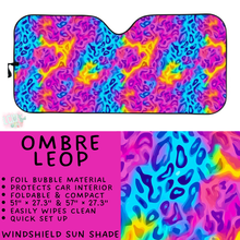 Load image into Gallery viewer, Batch #554 - Car Accessories 3 - Closes 7/10 - ETA early/mid Sept - Ombre Leop Windshield Sun Shade
