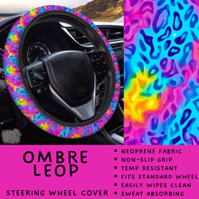 Load image into Gallery viewer, Batch #554 - Car Accessories 3 - Closes 7/10 - ETA early/mid Sept - Ombre Leop Steering Wheel Cover

