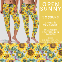 Load image into Gallery viewer, Batch #562 - Fun Run 25 - Closes 7/29 - ETA late Sept - Open Sunny Full and Capri Length Joggers
