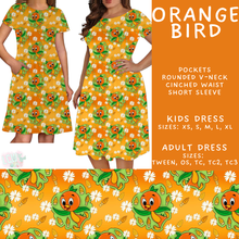 Load image into Gallery viewer, Batch #585 - Magical Faves 24 - Closes 9/14 - ETA mid Nov - Orange Bird Adult &amp; Kids Dresses
