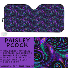 Load image into Gallery viewer, Batch #554 - Car Accessories 3 - Closes 7/10 - ETA early/mid Sept - Paisley PCock Windshield Sun Shade
