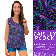Load image into Gallery viewer, Batch #547 - Set in Style Collection - Closes 6/24 - ETA late August - Paisley PCock Everyday Tank
