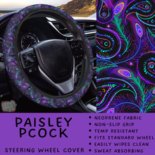 Load image into Gallery viewer, Batch #554 - Car Accessories 3 - Closes 7/10 - ETA early/mid Sept - Paisley PCock Steering Wheel Cover
