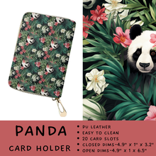 Load image into Gallery viewer, Batch #309 - Card Holders &amp; Mini Backpacks - Closing 3/24 - ETA late May - Panda Card Holder
