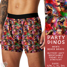 Load image into Gallery viewer, Batch #340 - Comfortable Underwear 4 - Closes 5/16 - ETA early July - Party Dinos Men&#39;s Boxer Briefs
