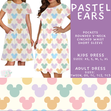 Load image into Gallery viewer, Batch #552 - Magical Faves 22 - Closes 7/6 - ETA early Sept - Pastel Ears Adult &amp; Kids Dresses
