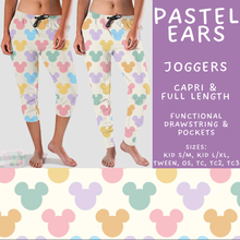Load image into Gallery viewer, Batch #552 - Magical Faves 22 - Closes 7/6 - ETA early Sept - Pastel Ears Full and Capri Length Joggers
