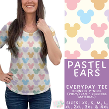 Load image into Gallery viewer, Batch #552 - Magical Faves 22 - Closes 7/6 - ETA early Sept - Pastel Ears Everyday Tank &amp; Tee
