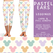 Load image into Gallery viewer, Batch #552 - Magical Faves 22 - Closes 7/6 - ETA early Sept - Pastel Ears Full and Capri Length Leggings
