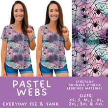 Load image into Gallery viewer, Batch #568 - Halloween Spooky Sets 3 - Closes 8/12 - ETA early October - Pastel Webs Everyday Tank &amp; Tee
