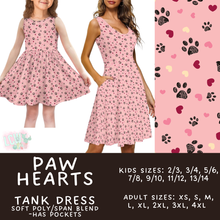 Load image into Gallery viewer, Batch #452 - Mom &amp; Me Love - Closes 11/21 - ETA early Jan - Paw Hearts Women&#39;s &amp; Girl&#39;s Tank Dress
