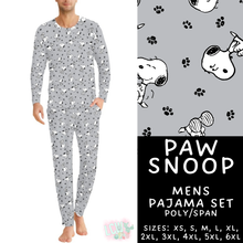 Load image into Gallery viewer, Batch #587 - Family Pajamas 2 - Closes 9/18 - ETA mid Nov - Paw Snoop Men's Pajama Set

