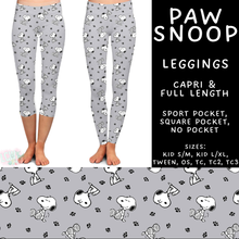 Load image into Gallery viewer, Batch #586 - Cool Characters 18 - Closes 9/16 - ETA mid Nov - Paw Snoop Full and Capri Length Leggings
