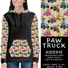 Load image into Gallery viewer, Batch #586 - Cool Characters 18 - Closes 9/16 - ETA mid Nov - Paw Truck Hoodie
