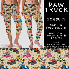 Load image into Gallery viewer, Batch #586 - Cool Characters 18 - Closes 9/16 - ETA mid Nov - Paw Truck Full and Capri Length Joggers
