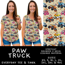 Load image into Gallery viewer, Batch #586 - Cool Characters 18 - Closes 9/16 - ETA mid Nov - Paw Truck Everyday Tank &amp; Tee
