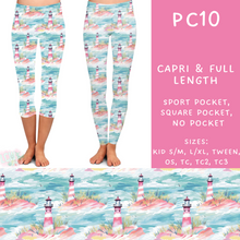 Load image into Gallery viewer, Batch #311 - Preppy Coastal - Closes 3/27 - ETA late May - PC10 Full and Capri Length Leggings
