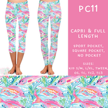 Load image into Gallery viewer, Batch #311 - Preppy Coastal - Closes 3/27 - ETA late May - PC11 Full and Capri Length Leggings
