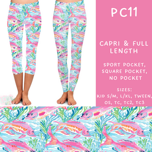 Batch #311 - Preppy Coastal - Closes 3/27 - ETA late May - PC11 Full and Capri Length Leggings