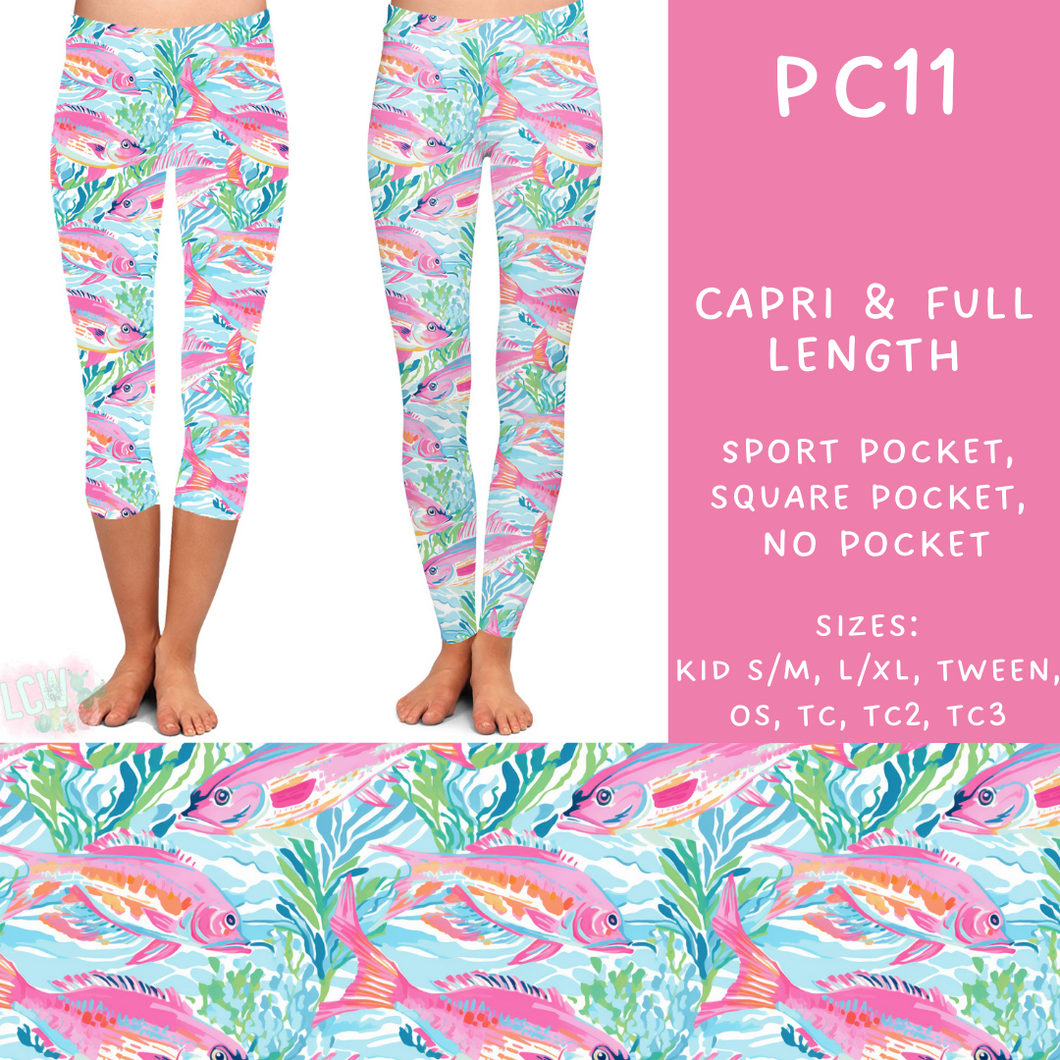 Batch #311 - Preppy Coastal - Closes 3/27 - ETA late May - PC11 Full and Capri Length Leggings