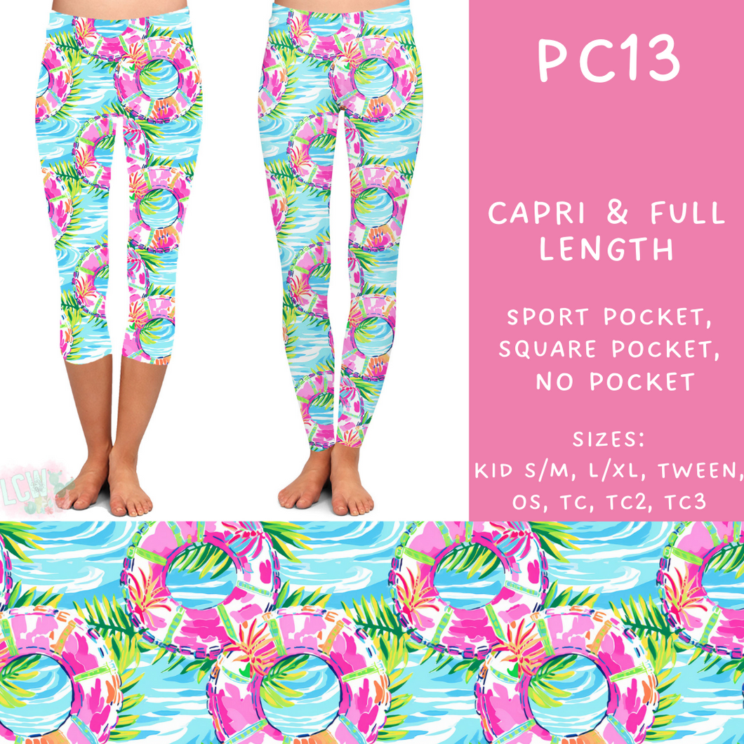 Batch #311 - Preppy Coastal - Closes 3/27 - ETA late May - PC13 Full and Capri Length Leggings