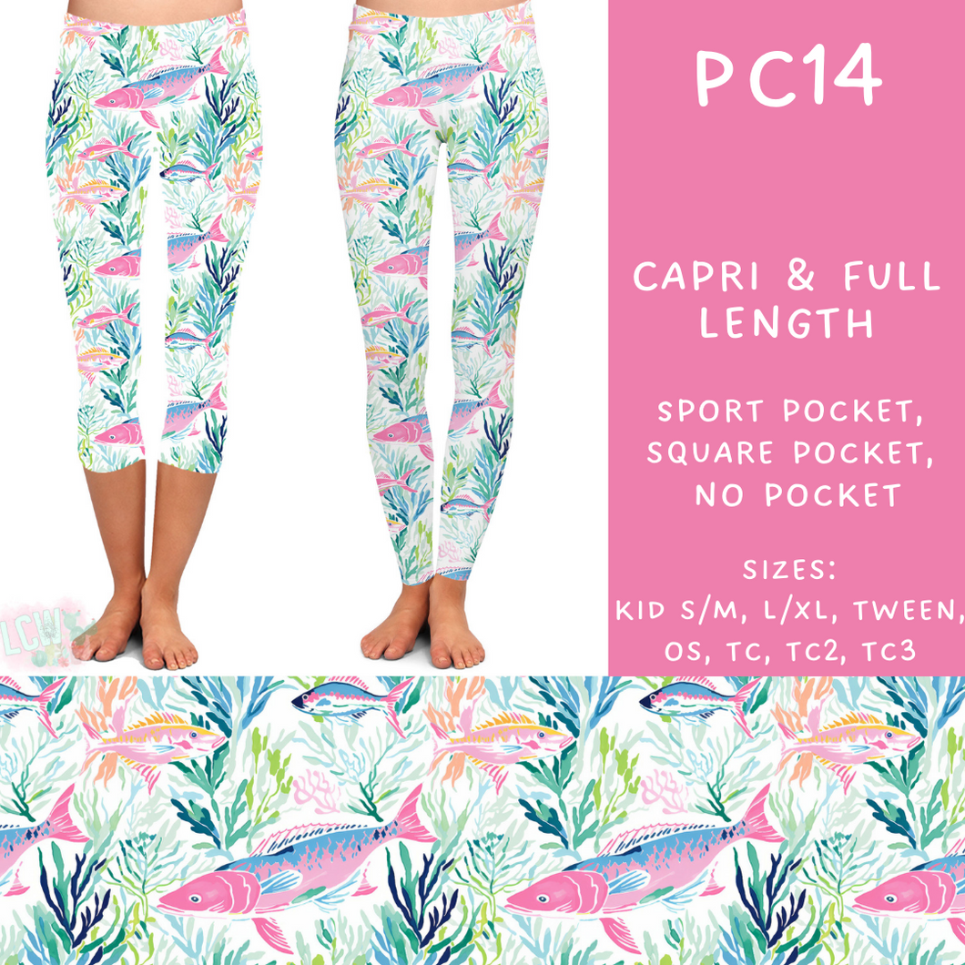 Batch #311 - Preppy Coastal - Closes 3/27 - ETA late May - PC14 Full and Capri Length Leggings