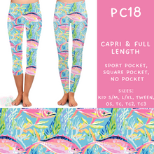 Load image into Gallery viewer, Batch #311 - Preppy Coastal - Closes 3/27 - ETA late May - PC18 Full and Capri Length Leggings
