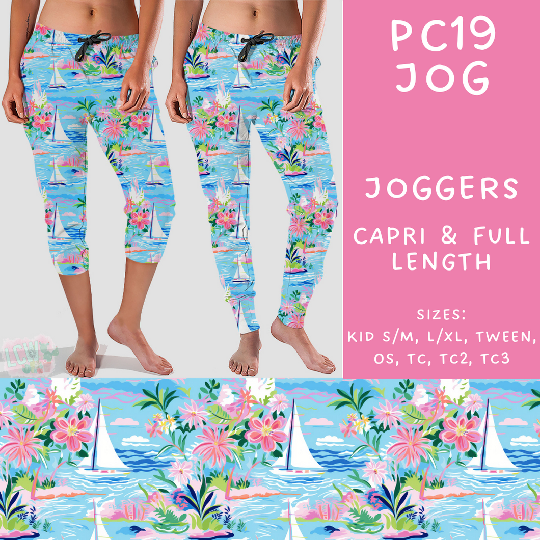 Batch #311 - Preppy Coastal - Closes 3/27 - ETA late May - PC19 Full and Capri Length Joggers